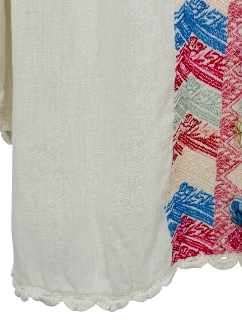 Free People White Embroidered Crochet Trim Bell Sleeve Mini Dress 4| Cottagecore - Picture 8 of 16